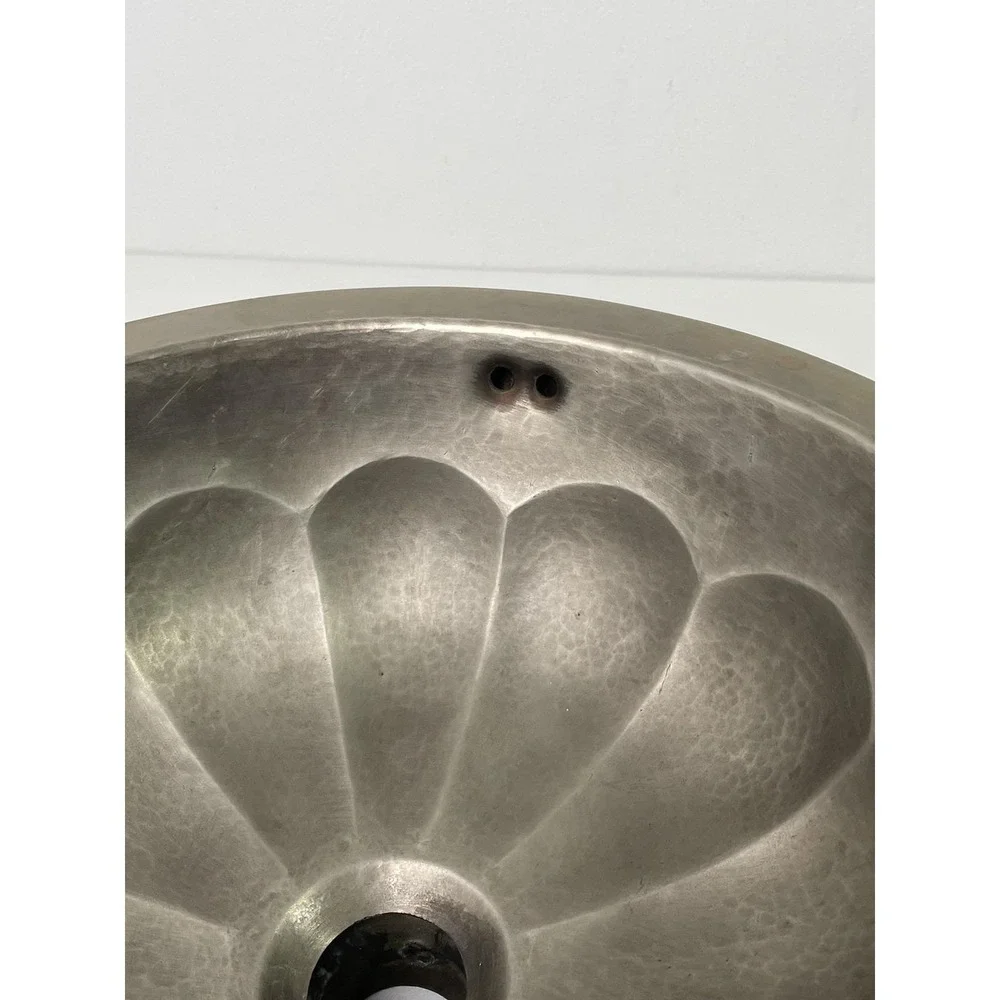 Bates and Bates Hammered Petal Design Bar Sink Hand Sink Matte Finish